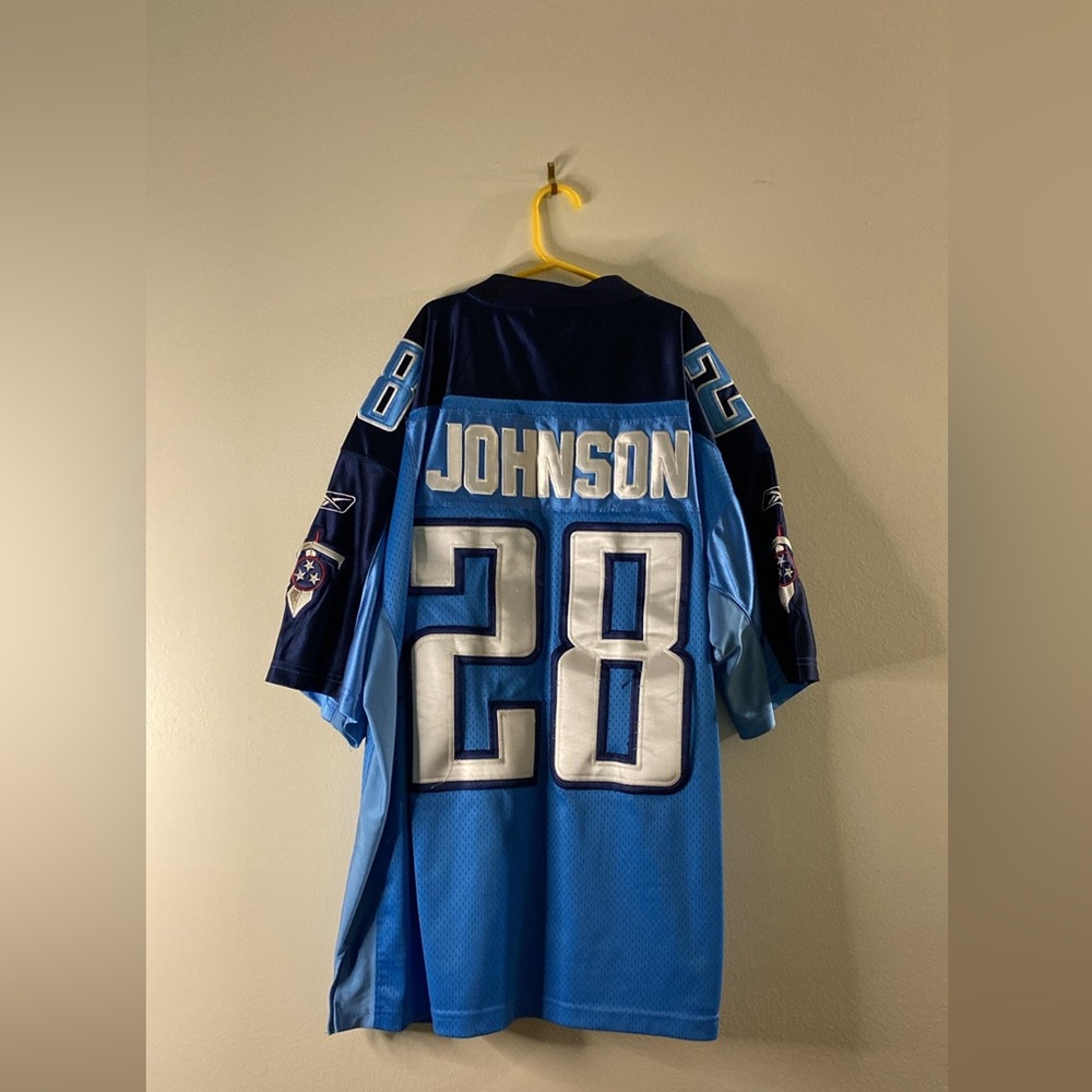 Vintage Reebok NFL Tennessee Titans Chris Johnson #28 Jersey (Size 50)